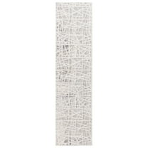 SAFAVIEH Maya Eveleen Abstract Runner Rug, Taupe/Gray, 2' x 8'