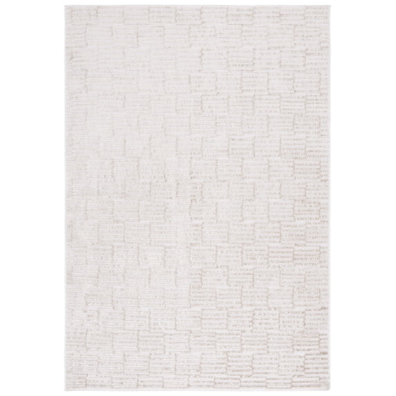 SAFAVIEH Maya Kodey Geometric Area Rug, Ivory/Beige, 9' x 12'