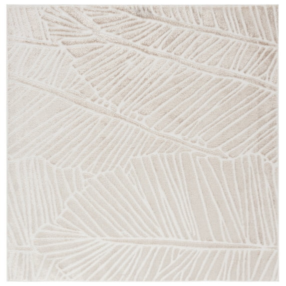 SAFAVIEH Maya Rida Geometric Area Rug, Ivory, 6'7" x 6'7" Square