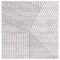 thumbnail image 1 of SAFAVIEH Maya Sheldon Geometric Striped Area Rug, Ivory/Grey, 6'7" x 6'7" Square, 1 of 11