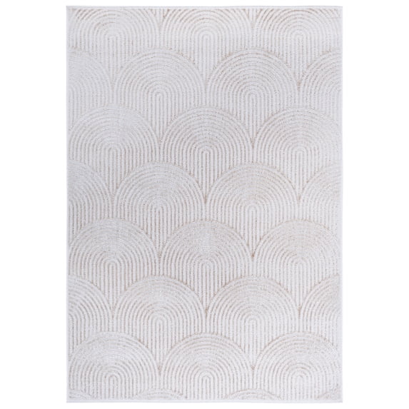 SAFAVIEH Maya Tamzen Geometric Area Rug, Ivory/Beige, 8' x 10'
