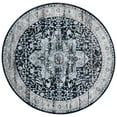 thumbnail image 1 of SAFAVIEH Mayflower Talbot Medallion Area Rug, Blue/Ivory, 6'7" x 6'7" Round, 1 of 9
