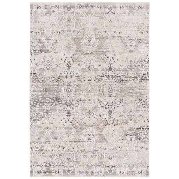 SAFAVIEH Mayflower Collection MAY222B Beige / Grey Rug