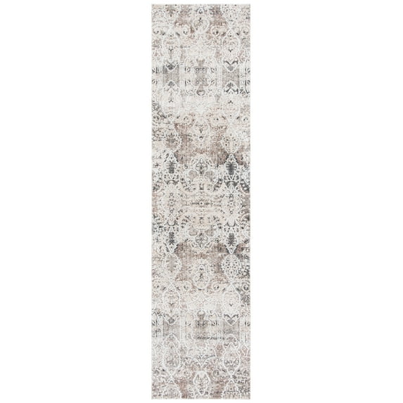 SAFAVIEH Mayflower Embla Medallion Runner Rug, Beige/Grey, 2'2" x 9'