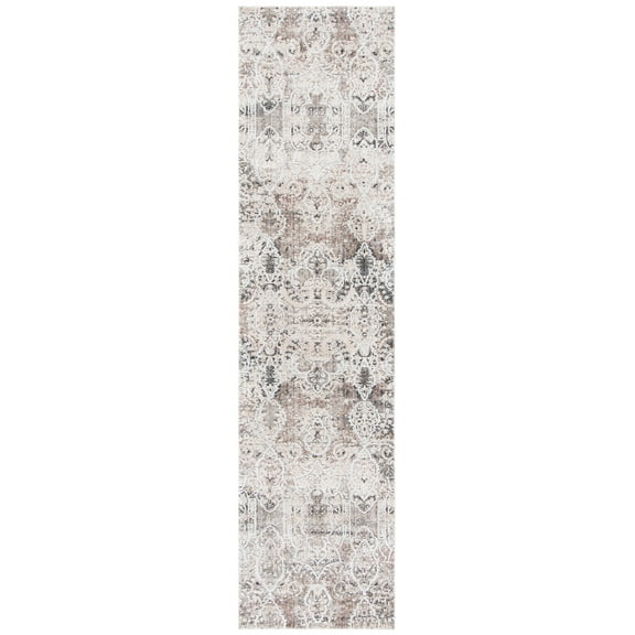SAFAVIEH Mayflower Embla Medallion Runner Rug, Beige/Grey, 2'2" x 9'