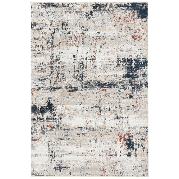 SAFAVIEH Mayflower Stewart Distressed Area Rug, Ivory/Grey, 4'5" x 6'5"