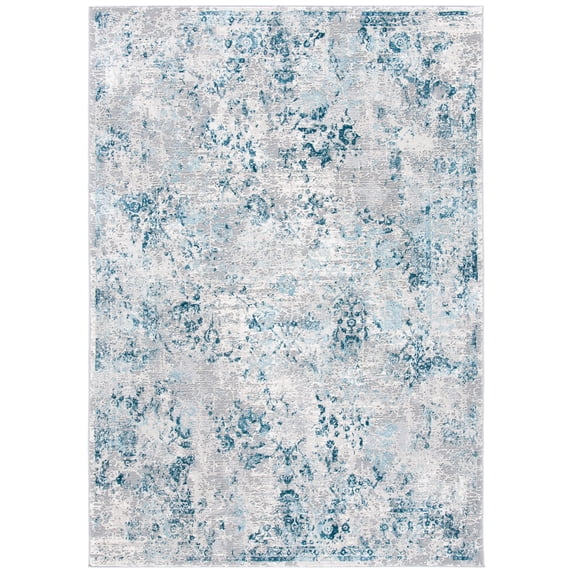 SAFAVIEH Meadow Adrian Medallion Area Rug, Grey/Blue, 9' x 12'