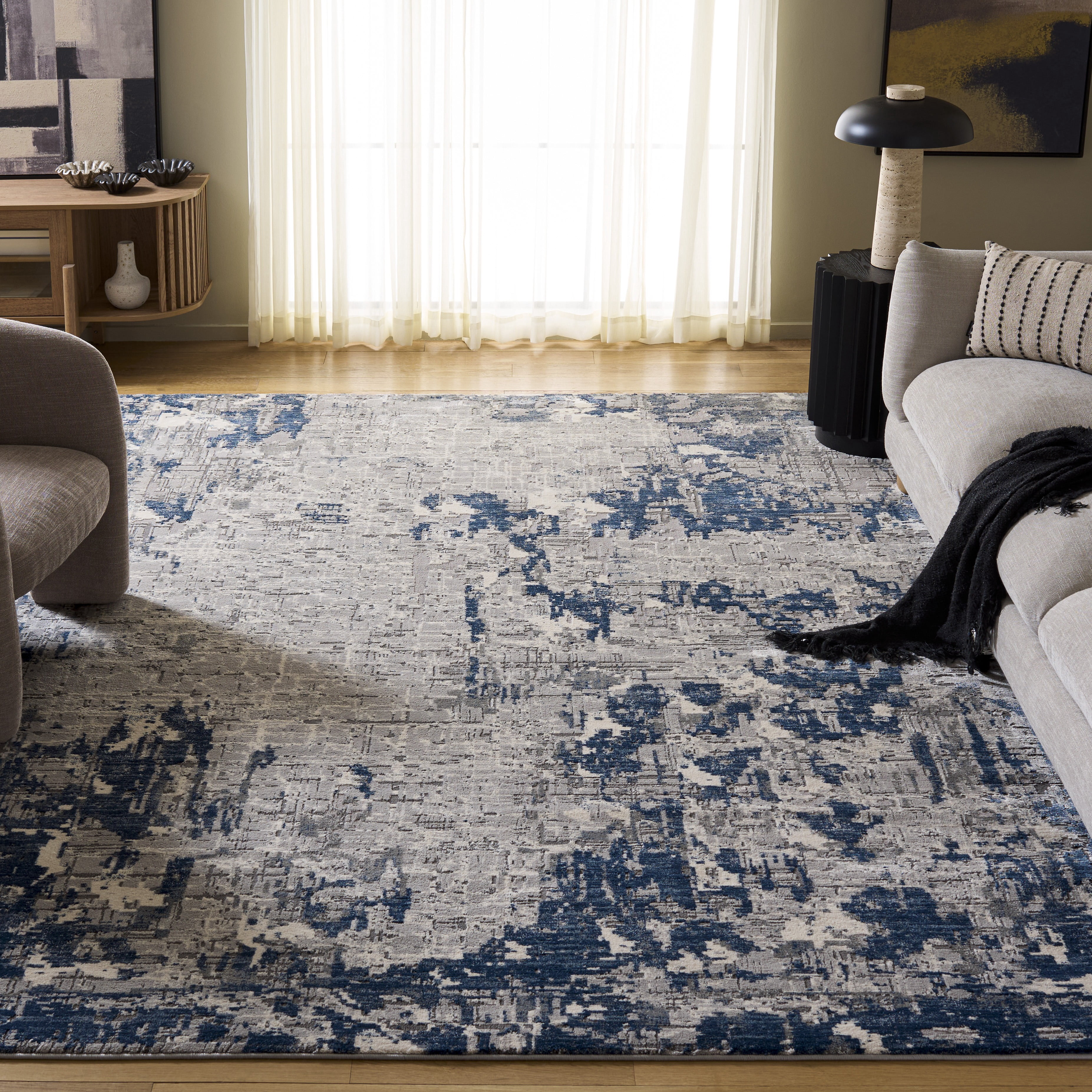 Safavieh Meadow Bairre Abstract Area Rug, Gray/Blue, 8' x 10'