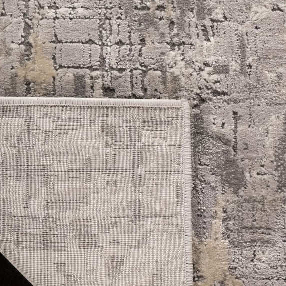 SAFAVIEH Meadow Bairre Camouflage Area Rug, Grey, 4' x 6'