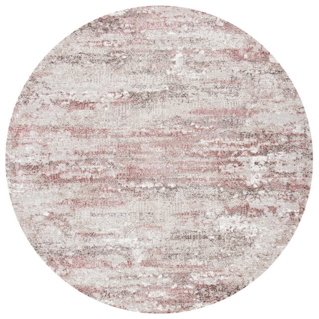 SAFAVIEH Meadow Beulah Abstract Area Rug, Beige/Pink, 10' x 10' Round