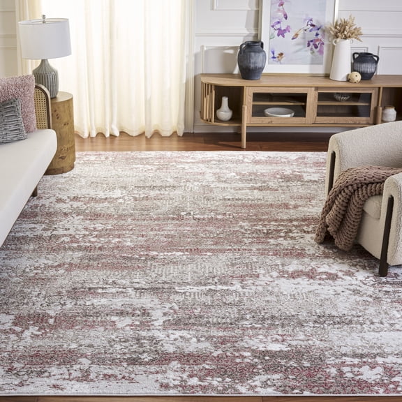 Safavieh Meadow Beulah Distressed Area Rug, Beige/Pink, 8' x 10'