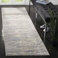 thumbnail image 1 of SAFAVIEH Meadow Carolus Abstract Striped Runner Rug, Grey/Gold, 2'7" x 8', 1 of 7