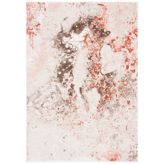SAFAVIEH Meadow Cole Distressed Area Rug, Beige/Pink, 10' x 13'