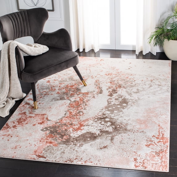 Safavieh Meadow Cole Distressed Area Rug, Beige/Pink, 5'3" x 7'6"
