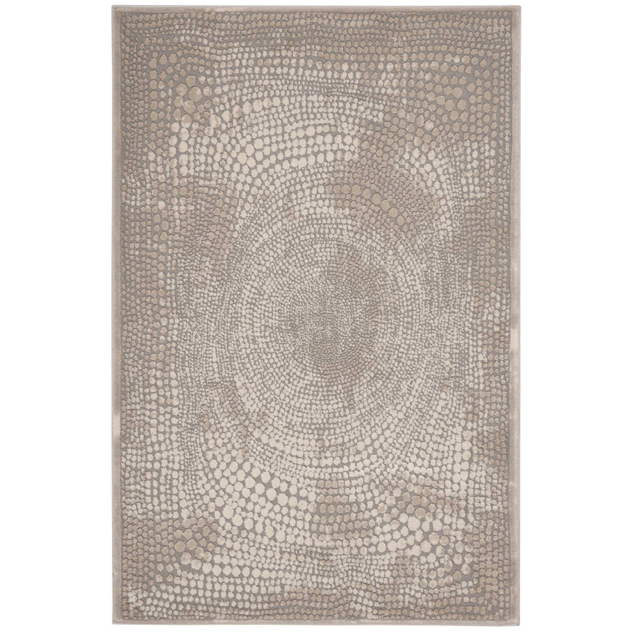 SAFAVIEH Meadow Collection MDW333A Ivory / Grey Rug