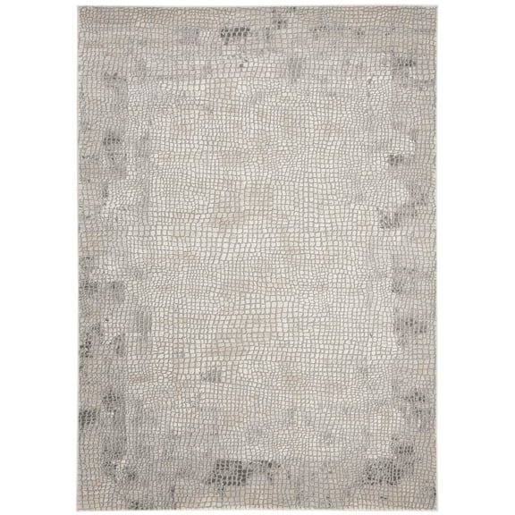 SAFAVIEH Meadow Curtis Abstract Area Rug, Taupe/Grey, 6'7" x 9'