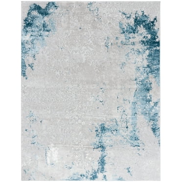 SAFAVIEH Meadow Derbhile Medallion Area Rug, Light Grey/Blue, 8' x 10'