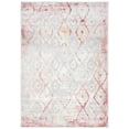 thumbnail image 1 of SAFAVIEH Meadow Doncho Diamond Area Rug, Grey/Pink, 4' x 6', 1 of 7