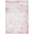 thumbnail image 1 of SAFAVIEH Meadow Doncho Diamond Area Rug, Grey/Pink, 8' x 10', 1 of 5