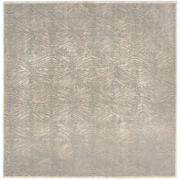 SAFAVIEH Meadow Eanna Abstract Area Rug, Ivory/Grey, 6'7" x 6'7" Square