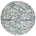 thumbnail image 1 of SAFAVIEH Meadow Emily Abstract Area Rug, Navy/Ivory, 6'7" x 6'7" Round, 1 of 10
