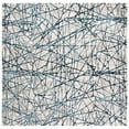 thumbnail image 1 of SAFAVIEH Meadow Emily Abstract Area Rug, Navy/Ivory, 6'7" x 6'7" Square, 1 of 10