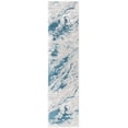thumbnail image 1 of SAFAVIEH Meadow Giovanni Abstract Runner Rug, Grey/Blue, 2' x 8', 1 of 7