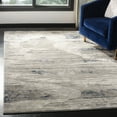 thumbnail image 1 of SAFAVIEH Meadow Iskra Abstract Striped Area Rug, Grey/Ivory, 6'7" x 6'7" Square, 1 of 7