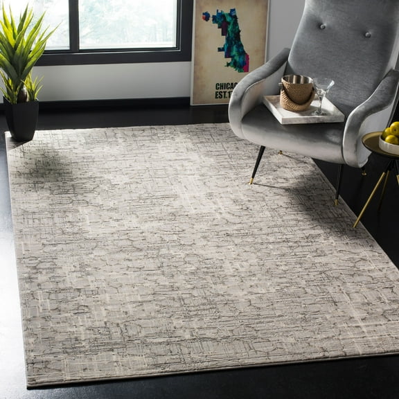 SAFAVIEH Meadow Jaslyn Abstract Area Rug, Grey, 5'3" x 7'6"