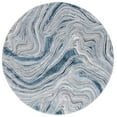 thumbnail image 1 of SAFAVIEH Meadow Joey Wavy Marble Area Rug, Blue/Grey, 6'7" x 6'7" Round, 1 of 8