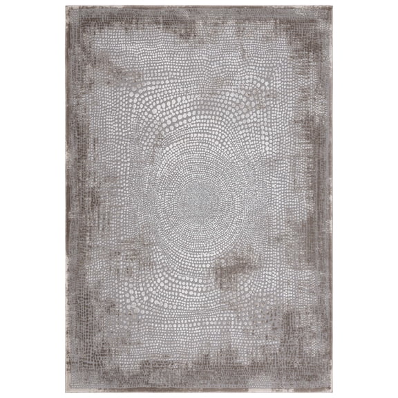 SAFAVIEH Meadow Lactrice Polka Dot Area Rug, Brown/Ivory, 5'3" x 7'6"