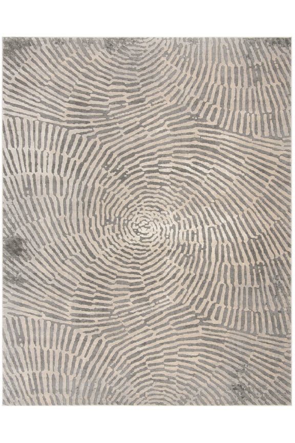 Meadow Landen Geometric Area Rug, Taupe, 11' x 15'