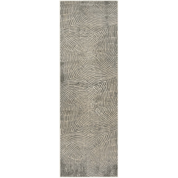 SAFAVIEH Meadow Landen Geometric Runner Rug, Taupe, 2'7" x 12'