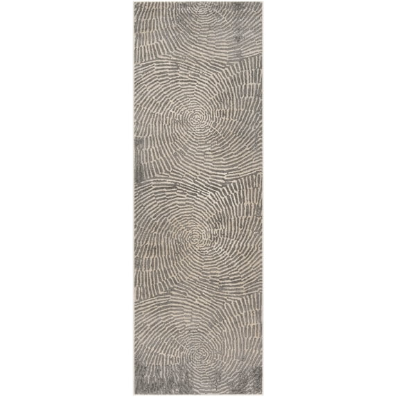 SAFAVIEH Meadow Landen Geometric Runner Rug, Taupe, 2'7" x 6'