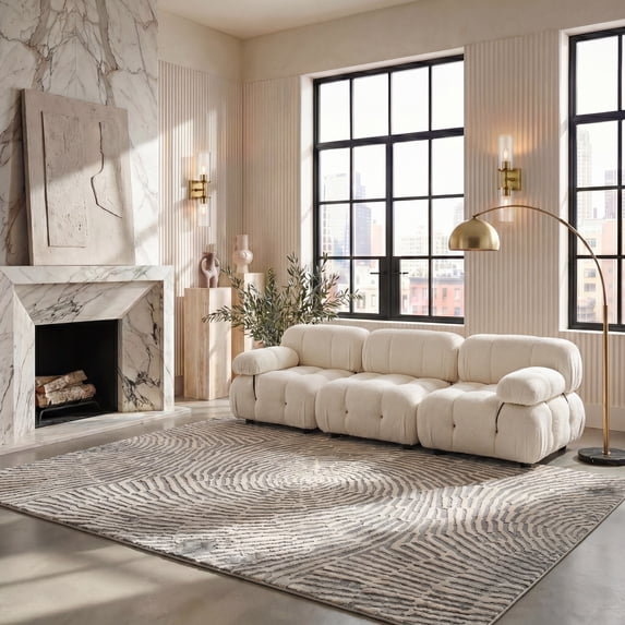 Safavieh Meadow Landen Geometric Area Rug, Taupe, 5'3" x 7'6"