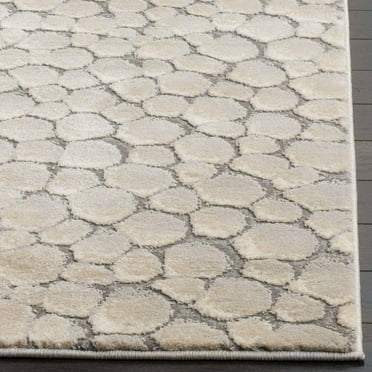 SAFAVIEH Meadow Malanie Polka Dots Area Rug, Beige, 5'3" x 7'6"