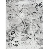 SAFAVIEH Meadow Moema Distressed Area Rug, Grey/Black, 8' x 10'