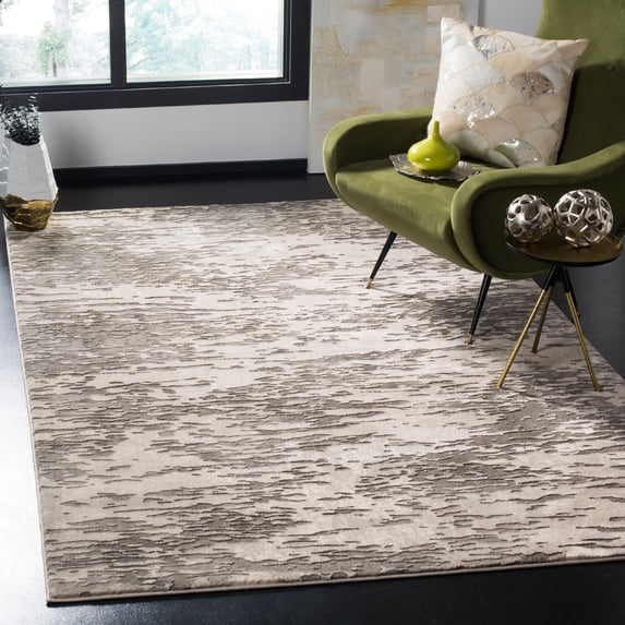SAFAVIEH Meadow Nedelka Camouflage Area Rug, Grey, 4' x 6'