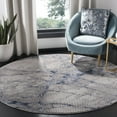 thumbnail image 1 of Safavieh Meadow Nikeisha Abstract Area Rug, Navy/Ivory, 6'7" x 6'7" Round, 1 of 8