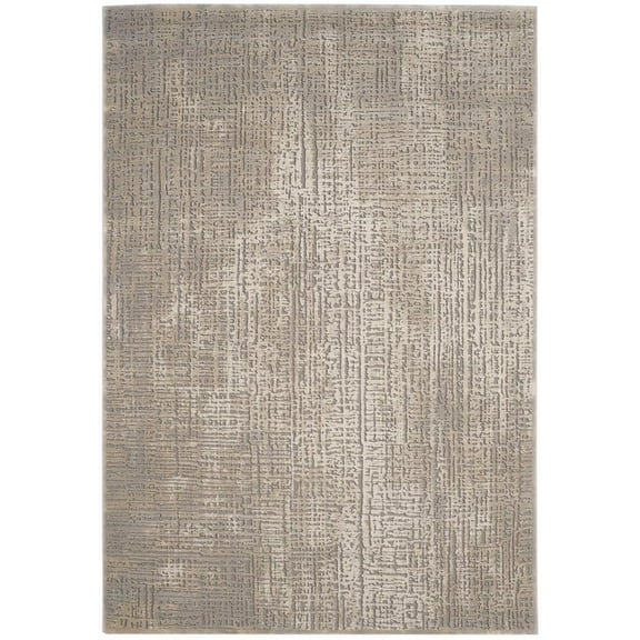 SAFAVIEH Meadow Valery Abstract Area Rug, Ivory/Grey, 5'3" x 7'6"