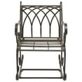 thumbnail image 1 of SAFAVIEH Medrano Outdoor Patio Rocking Chair, Rustic Brown, 1 of 10