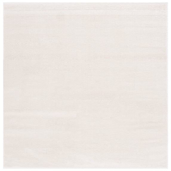 SAFAVIEH Melody Adeline Geometric Polyester Area Rug, Ivory, 5'3" x 5'3" Square