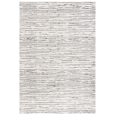 SAFAVIEH Melody Leo Modern Area Rug, Ivory/Black, 5'3" x 7'6"