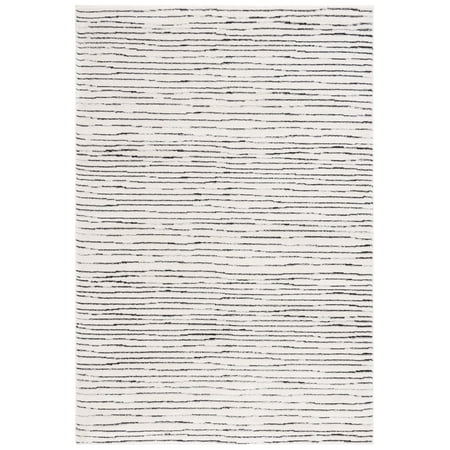 SAFAVIEH Melody Leo Modern Area Rug, Ivory/Black, 5'3" x 7'6"