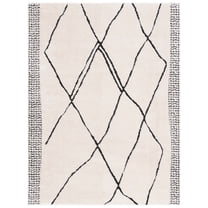 Balta Rugs Nicholas Modern Southwestern Area Rug - Black, 5'3"x7', Super Soft Polyester