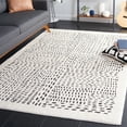 thumbnail image 1 of SAFAVIEH Melody Natalee Geometric Polyester Area Rug, Ivory/Black, 5' x 8', 1 of 11