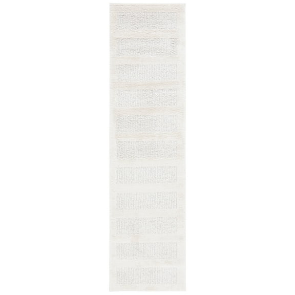 SAFAVIEH Melody Pierce Modern Area Rug, Ivory/Grey, 2'2" x 8'