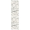 thumbnail image 1 of SAFAVIEH Melody Quinn Abstract Polyester Runner Rug, Ivory/Black, 2'2" x 6', 1 of 11