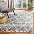 thumbnail image 1 of SAFAVIEH Melrose Bristol Geometric Diamonds Shag Area Rug, Grey/Ivory, 8' x 10', 1 of 7