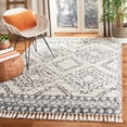 thumbnail image 1 of SAFAVIEH Melrose Coleman Overdyed Geometric Shag Area Rug, Ivory/Grey, 5'3" x 7'6", 1 of 7
